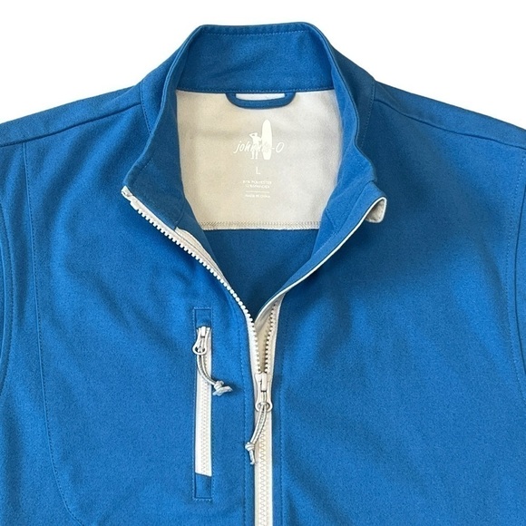 Johnnie-O Knockdown Prep-formance Men's Wind Vest. Liberty Blue Size Large #1201 - Picture 3 of 9